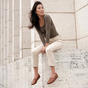 NISOLO Mara Woven Slip On in color Brandy